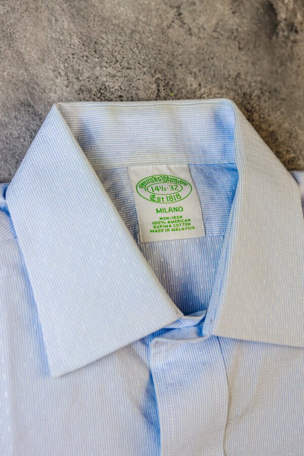 CAMISA CABALLERO BROOK BROTHERS MILANO AZUL CLARO - Image 3