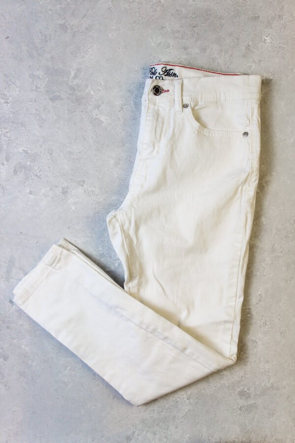 PANTALON JEANS BLANCO MUJER US POLO