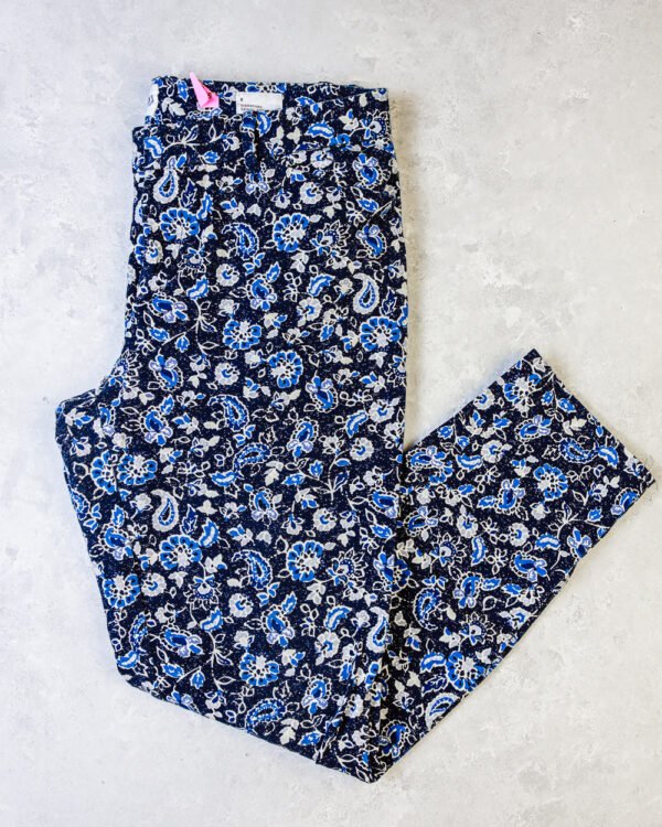 PANTALON FLORES AZULES
