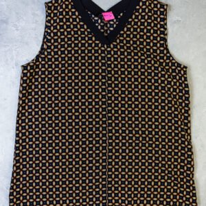 BLUSA TOMMY NEGRA CON HOJAS