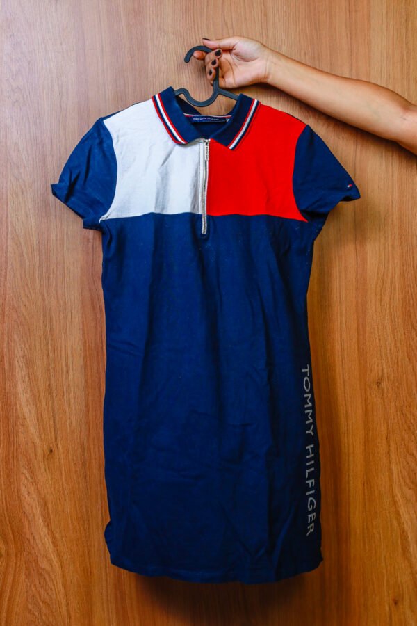 VESTIDO TOMMY AZUL, ROJO Y BLANCO