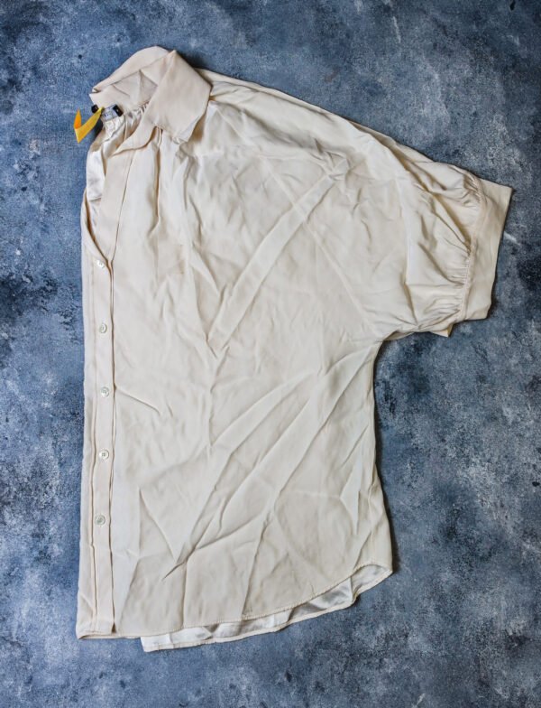 CAMISA MUJER BEIGE SEDA