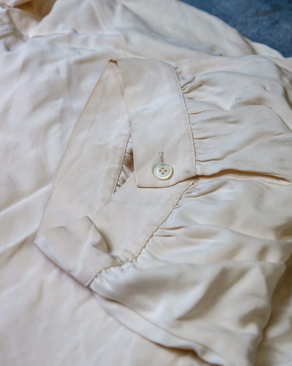 CAMISA MUJER BEIGE SEDA - Image 2