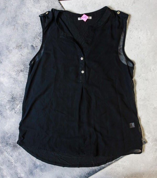 BLUSA NEGRA TRANSPARENTE