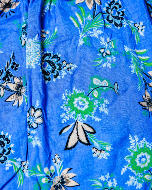 BLUSA ALGODON AZUL FLORES - Image 2