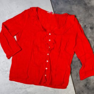 BLUSA MAMEY, CUELLO ARANDELAS