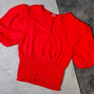 BLUSA COLOR ROSADO MANGAS CORTAS