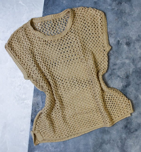 SUETER BEIGE TEJIDO