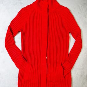 ABRIGO MUJER ROJO GRUESO