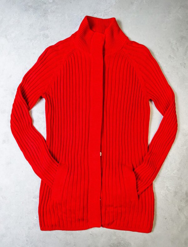 ABRIGO MUJER ROJO GRUESO