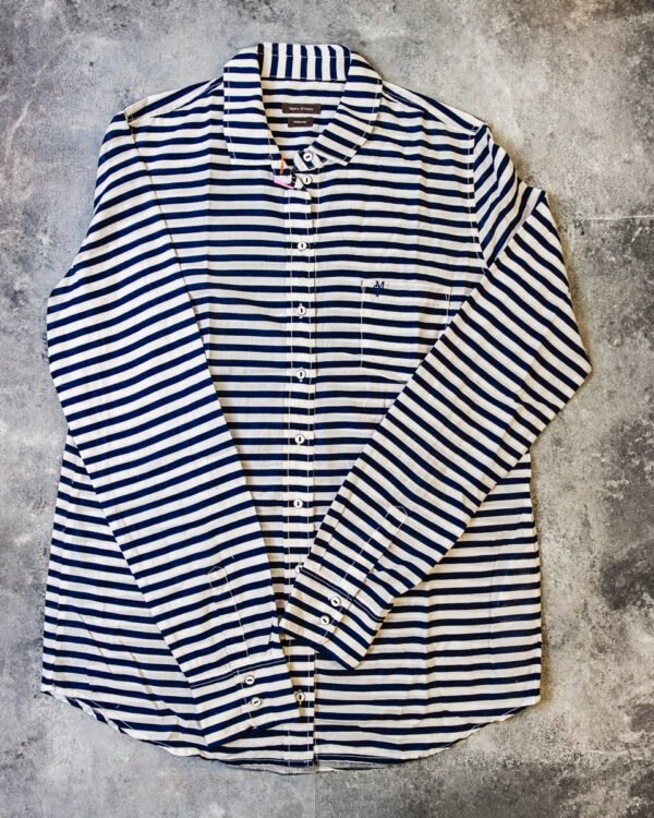 CAMISA MUJER RAYAS BLANCAS Y NEGRAS