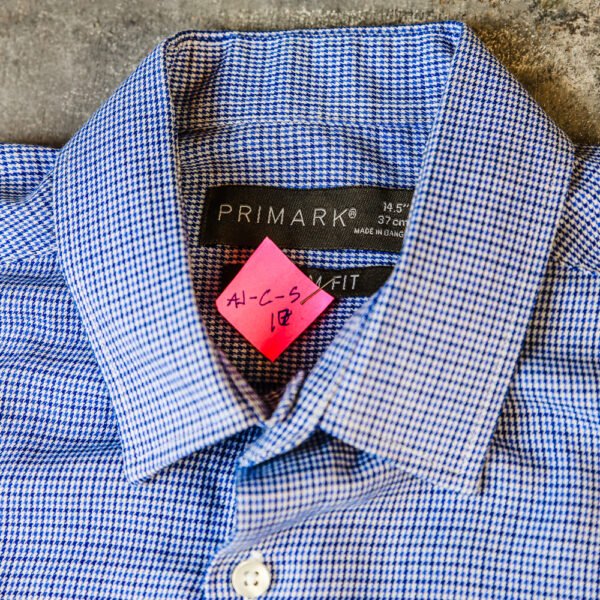 CAMISA PRIMARK SLIM FIT CUADROS AZULES - Image 2
