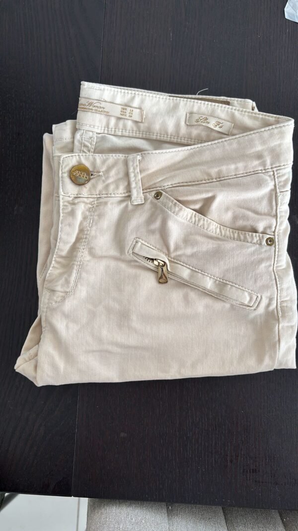 PANTALON CREMA ZARA WOMAN - Image 2