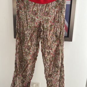 PANTALON MUJER TELA FLORES