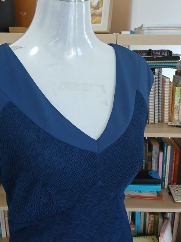 VESTIDO OFICINA AZUL MARINO - Image 3